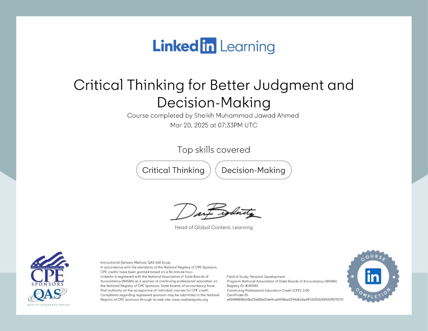 Critical Thinking for better judgement and Decision Making